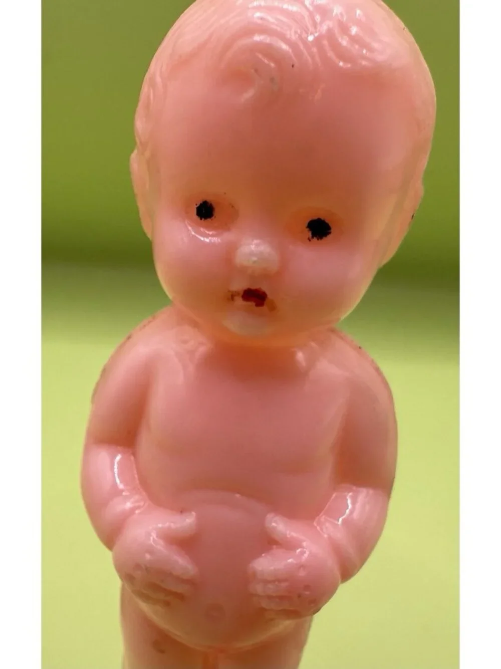 Vintage Kewpie Celluloid Frozen Charlotte Style Hard Plastic Penny Doll Figure